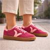 Victoria Smash Suede Gumsole Trainer - Fuchsia Suede